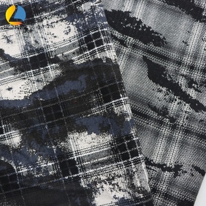 <span class=keywords><strong>Tissu</strong></span> à carreaux teint <span class=keywords><strong>en</strong></span> fil 435 g/m² <span class=keywords><strong>en</strong></span> polyester et coton, motif vintage éclaboussures d'encre, pour chemises, vestes et accessoires automne-printemps - Product Image 2