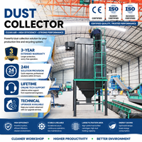 Système de collecte des poussières pour le recyclage des déchets avec filtre à jet pulsé, dépoussiéreur industriel pour ligne de production de concassage