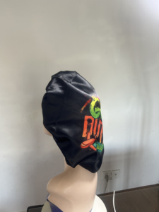 Bonnet de nuit en soie de lait double diamètre 32 cm, couleur personnalisée, vente en gros - Product Image 2
