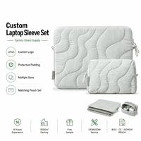 Funda Acolchada para Portátil de 13/14/15.6 Pulgadas, Bolsa para Computadora Portátil con Bolsillo para Accesorios, Funda Personalizada para MacBook