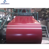 Tôle d'acier galvanisé prépeinte CGCC avec revêtement en polyester PVDF, résistante aux intempéries, bobine d'acier colorée pour toiture industrielle