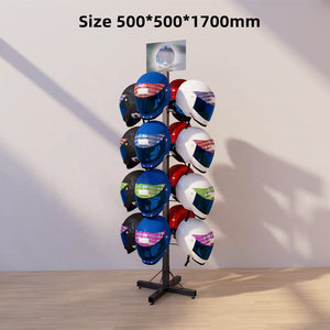 Expositor de Metal Moderno Personalizado para <span class=keywords><strong>Cascos</strong></span> y Sombreros, para Tiendas Minoristas - Product Image 4