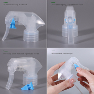 Thiết Kế Mới Tùy Chỉnh 24/28 410 Tốt Sương Mù Dầu Phun Chất Lỏng Bơm Nhựa Rõ Ràng Đen Kích Hoạt Phun Với Trẻ Em An toàn Clip Khóa - Product Image 2