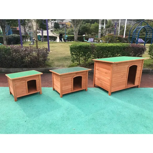 Good Quality Garden Green Roof Outdoor Wooden Pet Dog HouseためSale