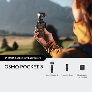Caméra de voyage originale Osmo Pocket 3, 1 capteur CMOS, vidéo 4K 120FPS, suivi des objets et des visages, 2 écrans tactiles rotatifs, stabilisateur 3 axes - Product Image 2