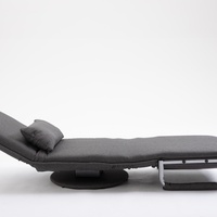 Sofá Cama Extensible Plegable Moderno, Convertible, con Estructura de Madera y Metal y Tapicería de Tela, para Sala de Estar, Dormitorio o Exterior