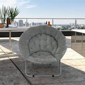 Sillón Plegable de Alta Calidad para Exteriores, Tipo Puff, de Felpa Suave al Tacto, Silla Luna, Silla Perezosa para Parque - Product Image 4