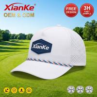 Casquette de golf X&K Premium Performance avec protection UV, respirante, en maille découpée au laser, personnalisable, pour la randonnée et la pêche