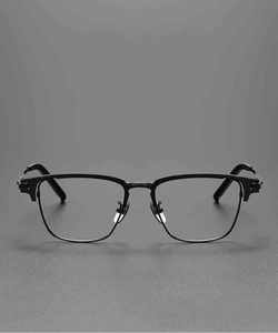 Célèbre marque Designer lunettes de soleil titane plein cadre lunettes chic carré ombre demi-cadre 2024 Logo personnalisé lunettes démo <span class=keywords><strong>Le</strong></span> - Product Image 3