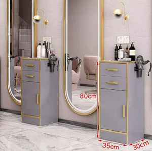 Carrito de Salón Moderno de Acero Inoxidable con 4 Ruedas, Duradero y Estable para Almacenamiento de Herramientas de Belleza para Salón de Peluquería - Product Image 6