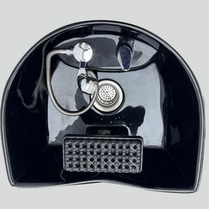 Fauteuil-lit électrique moderne pour spa capillaire, mobilier de salon en métal avec bassin en fibre de verre dissimulé pour salons de beauté et salons de coiffure - Product Image 5