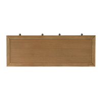 Tables consoles modernes en bois massif d'acacia, résistantes aux taches, personnalisables en gros, avec 2 tiroirs de rangement pour villas, hôtels et salons.