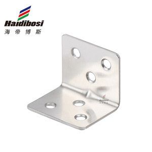 Soporte Angular de Acero Inoxidable Haidibosi en Forma de L de 90 Grados, Conector de Herrajes para Muebles con Acabado Pulido y Cepillado - Product Image 1