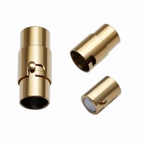 Fermoirs magnétiques rotatifs en acier inoxydable pour bijoux, tailles de trous 2/3/4/5/6/7/8/10 mm