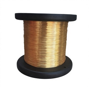 Fil de cuivre rouge 24 AWG - Cuivre émaillé recouvert d'acier - 1,0 lb - Diamètre 0,0221 pouces - Utilisation électrique - Fabrication au Shandong - Product Image 1