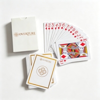 Cartes de poker personnalisées de haute qualité en papier, cartes de jeu de poker personnalisées avec logo et boîte
