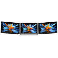 Moniteur portable Blackview DCM6 14 pouces, double écran 1920*1080P 60Hz FHD, extension d'écran pour ordinateur portable, type-C, compatible MAC/Windows/Android/Linux/Chrome