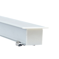 Perfil de Extrusión de Aleación de Aluminio 6063-T5 de 26*26mm para Tiras de Luces LED, Serie Empotrada LED, Servicio de Corte para Decoraciones