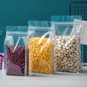 Sacs Doypack à huit soudures latérales en plastique, refermables, avec fermeture éclair, imprimés par gravure avec logo personnalisé, recyclables, 250g, laminés, de qualité alimentaire - Product Image 1