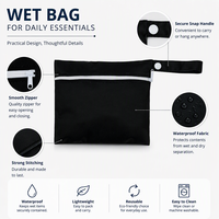 Sac étanche à fermeture éclair, lavable, imperméable, vente en gros, serviettes en tissu, service OEM ODM