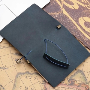 OEM Crazy Horse Skin Genuine <strong>Leather</strong> Hand Made <strong>Diary</strong> with Hand Made Paper Book Cover Vegetable Tanning Product - Product Image 6