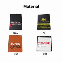 Garde-boue pour voiture/camion en caoutchouc/PVC/EVA, haute élasticité, résistant au vieillissement, modèle en promotion, personnalisable OEM