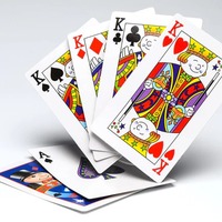Cartes à jouer personnalisées avec logo pour tours de magie de close-up et illusions de rue - Accessoires de magie en papier pour débutants avec instructions