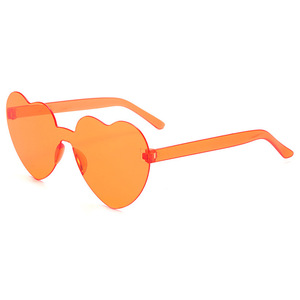 Lindas gafas de sol de corazón de melocoton sin <span class=keywords><strong>marco</strong></span> gafas de fiesta de corazón de Playa de verano gafas de sol de mujer - Product Image 5