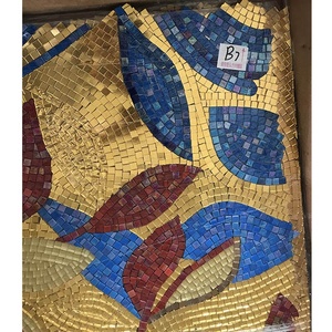 Azulejos de Mosaico de Vidrio con Diseño Moderno y Natural, Patrón Cuadrado, Decoración de Pared con Chorro de Agua, Estilo Parquet para el Hogar - Product Image 5