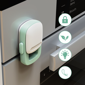 Verrou de sécurité pour four Prodigy GR001 pour armoires et portes de cuisine, sécurité enfant, plastique ABS, installation facile et rapide - Product Image 6