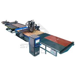 Routeur CNC ATC avec système de chargement et déchargement automatique, machine de fraisage CNC pour le bois, pour la fabrication de portes et d'armoires en bois - Product Image 1