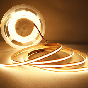 12V/24V <span class=keywords><strong>Strip</strong></span> lampu linier <span class=keywords><strong>LED</strong></span> dengan perekat, pengendali jarak jauh IP20 putih 8mm tembaga penggunaan dalam ruangan untuk tali lampu ruang tamu - Product Image 2