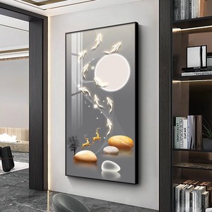 Crystal Film Wall Art Luxury Glossy Canvas Painting Light Entrance Hallway <strong>Print</strong> Corridor Factory Direct <strong>Framed</strong> <strong>Large</strong> - Product Image 3