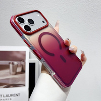 Coque de téléphone PC mate dégradée à prix d'usine pour iPhone 14 15 16 17 18 Pro Max, compatible avec la charge magnétique sans fil et antichoc