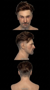 Masque facial masculin en silicone ultra-réaliste avec barbe, masque intégral pour cosplay, accessoire <span class=keywords><strong>de</strong></span> film, déguisement, masque <span class=keywords><strong>de</strong></span> célébrité en silicone - Product Image 5