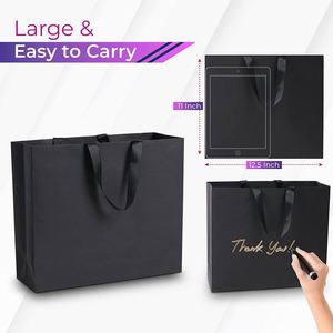Paper Gift <b>Bags</b> with Ribbed Cotton Handles Shopping in Bulk Wedding Birthday Party Favor <b>Bags</b> Exquisite Gift Wrapping Paper <b>Bag</b> - Product Image 3