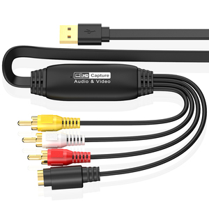 <span class=keywords><strong>Tarjeta</strong></span> Capturadora de Video de 1m 3RCA a USB2.0, Convierte VHS, Mini DV, VCR, <span class=keywords><strong>TV</strong></span>, DVD Antiguos a Digital para Computadora Portátil con Windows, NTSC/PAL - Product Image 2