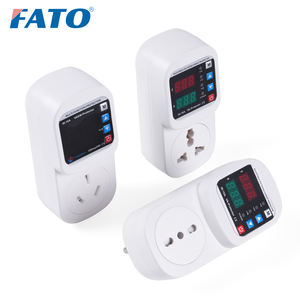 FATO LED Ekranlı Ayarlanabilir Priz 16A Tek Fazlı Aşırı Gerilim Akım Düşük Gerilim Koruyucu Güvenli AB Fişli Güç Dalgalanması Stabilizörü - Product Image 4