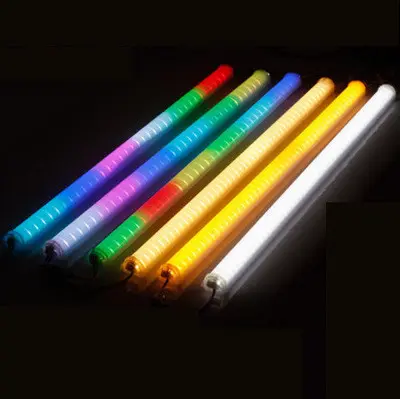 ไฟหลอด LED ดิจิทัลไฟดาวตก DMX RGB โปรแกรมได้1ม.