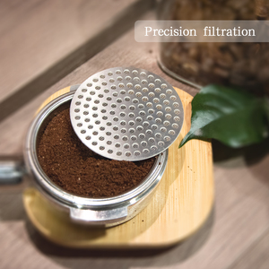 58.5 מ""מ 304 נירוסטה מסך מסנן קפה לשימוש חוזר מסנן רשת עמיד בחום מסך פאק להכנת קפה בריסטה - Product Image 4