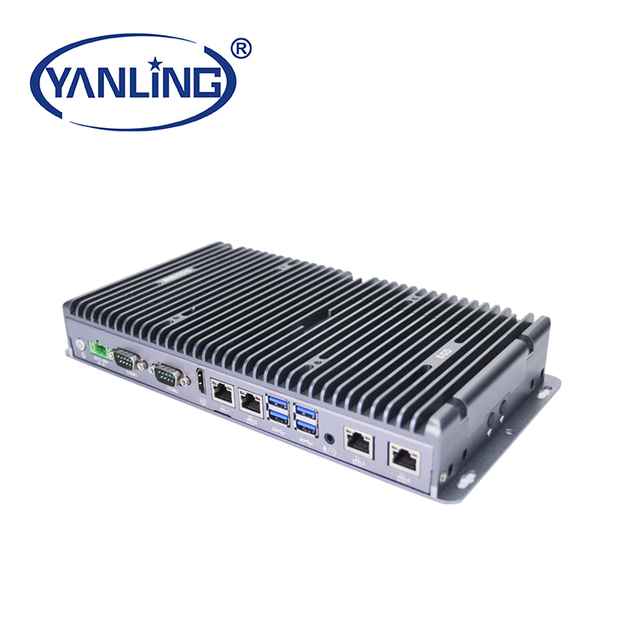 24x7H Running Industrial DDR4 Mini PCIe Embedded Fanless PC for Medical Automation Industrial Box PC