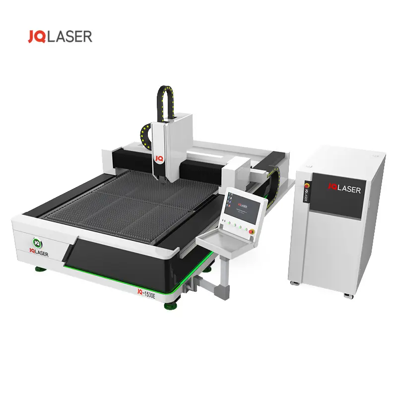 JQ mesin pemotong pelat serat lase LASER 1530E, mesin pemotong pelat logam 1000W 1500W 2000W