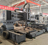 Machine de fraisage CNC à portique à tubes lourds mobile, broche BT50, machine de perçage hydraulique à plaque CNC