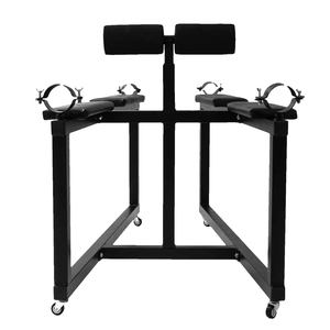 BANSEY Banc de fustigation robuste sur roues verrouillables, Chaise de bondage, Machine sexuelle, Station de genouillère prête à l'emploi - Product Image 2
