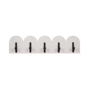 Moderno appendiabiti da parete decorativo con ganci, organizer per riporre oggetti, ideale per l'ingresso o il bagno. - Product Image 1