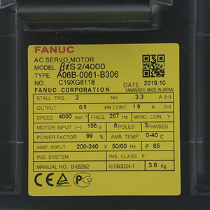 Moteur servo CNC FANUC A06B-0061-B306 d'origine, moteur AC pour système d'automatisation de machines-outils industrielles - Product Image 1