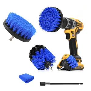 Electric Plastic Soft Drill Brush Attachment for Cleaning Carpet Leather Glass Car Tires Upholstery Sofa