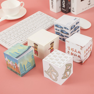 Bloc-notes adhésif incliné détachable, notes autocollantes publicitaires en gros, couverture rigide, carnet Instagram-worthy, pour messages - Product Image 2