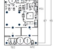 TCB-NE-AH, carte de contrôle de température de puce de refroidissement de semi-conducteur, thermostat TEC, précision 0.01 NE à courant élevé