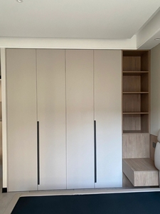 Armario de puerta plana Simple de <span class=keywords><strong>madera</strong></span> de venta directa de fábrica, <span class=keywords><strong>armarios</strong></span> de dormitorio de alta calidad hechos <span class=keywords><strong>a</strong></span> <span class=keywords><strong>medida</strong></span>, armario de fácil montaje - Product Image 6